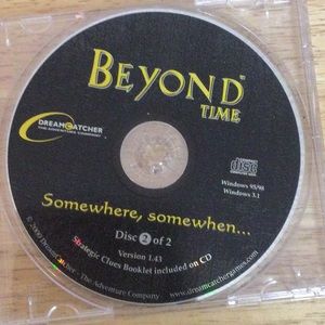 🌞 5/$25 Dream Catcher vtg 2000 cd rom game Beyond Time Disc 2 / 2 version